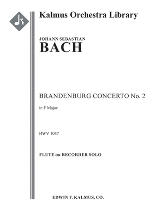 Book cover for Brandenburg Concerto No. 2 in F, BWV 1047