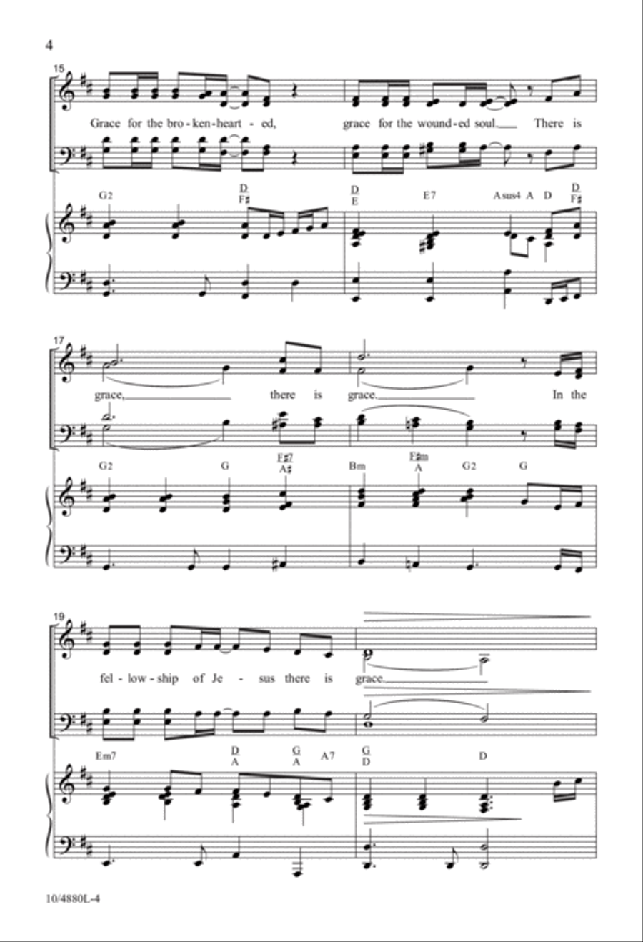 There Is Grace 4-Part scores gallery preview page 4