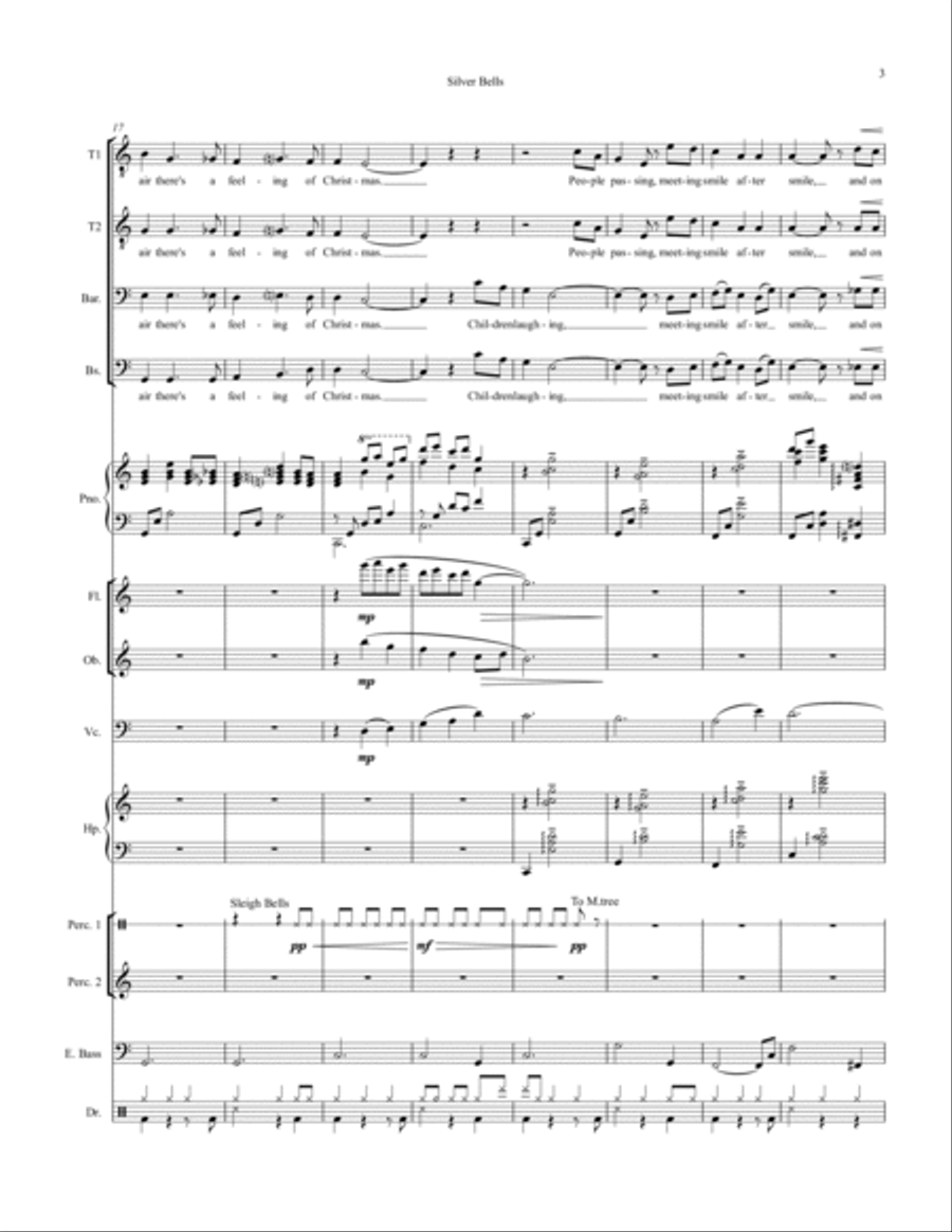 Silver Bells Large Ensemble scores gallery preview page 3