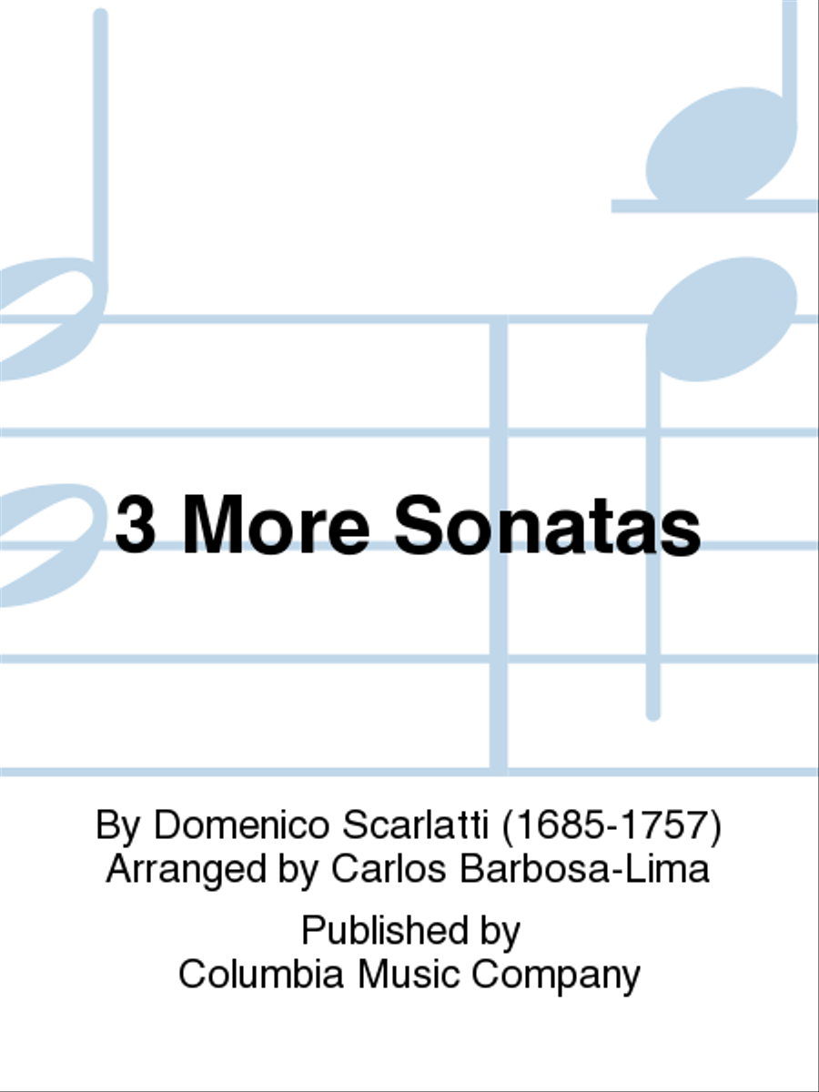 3 More Sonatas 3 More Sonatas School and Community scores gallery preview page 1