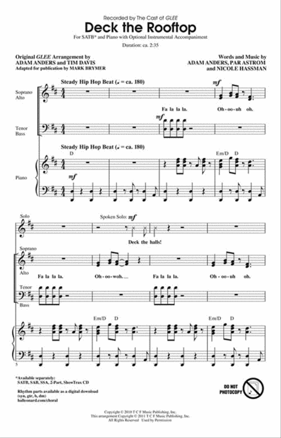 Deck the Rooftop Choir scores gallery preview page 2