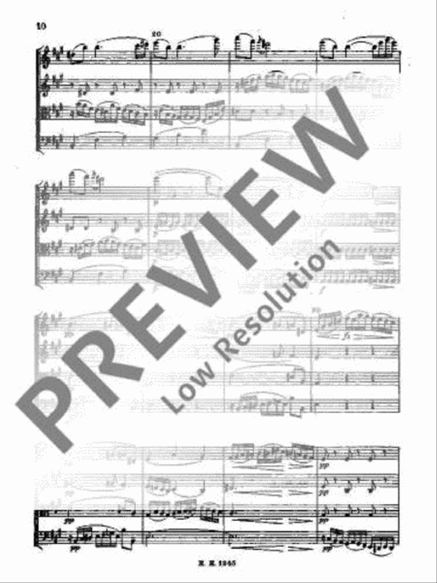 String Quartet D major String Quartet D major String Quartet scores gallery preview page 13