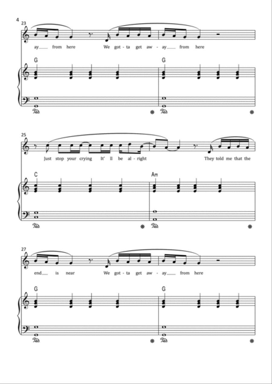 Sign Of The Times Voice scores gallery preview page 4