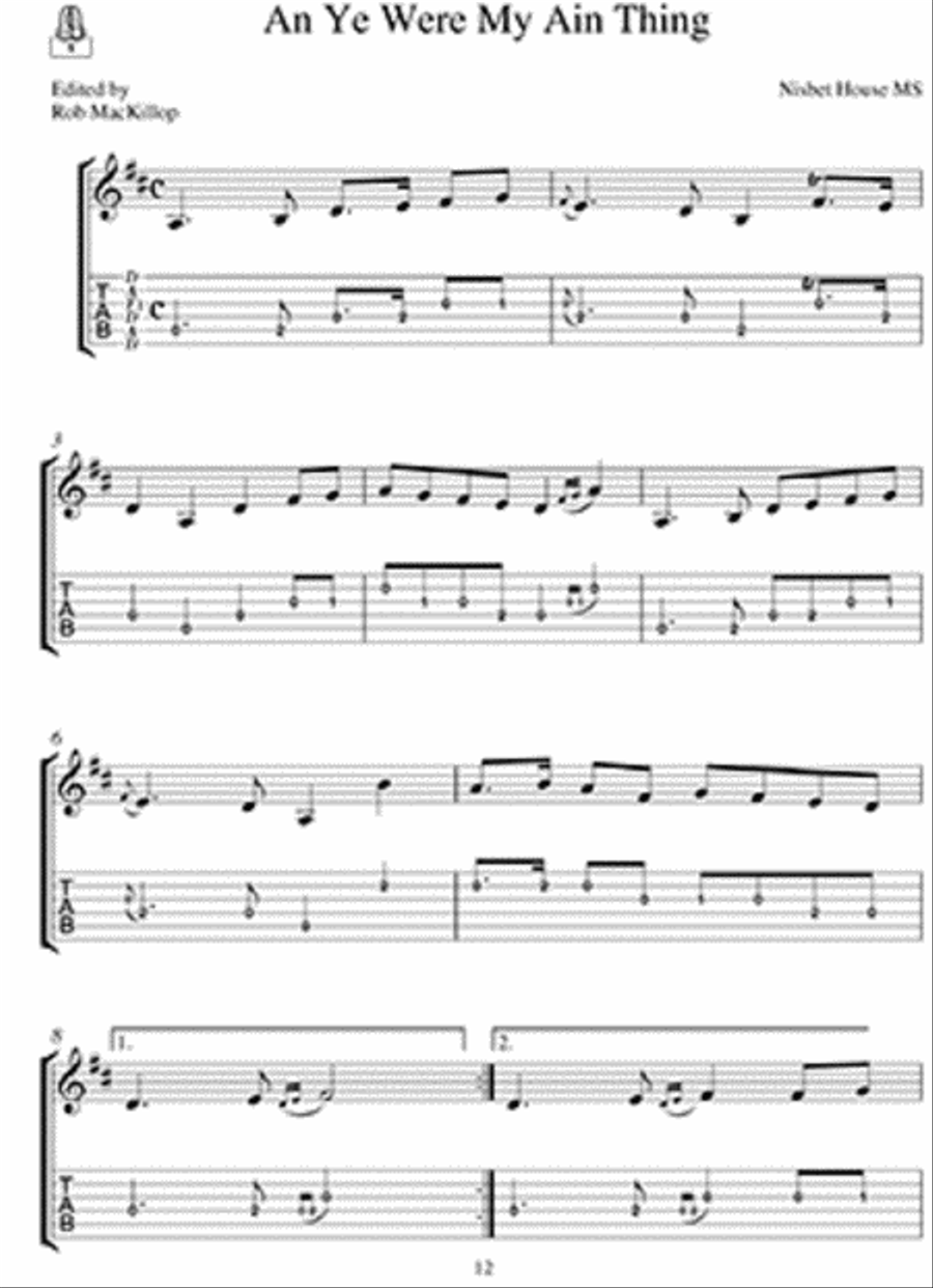 Scottish 18th-Century Guitar Tunes Classical Guitar scores gallery preview page 2