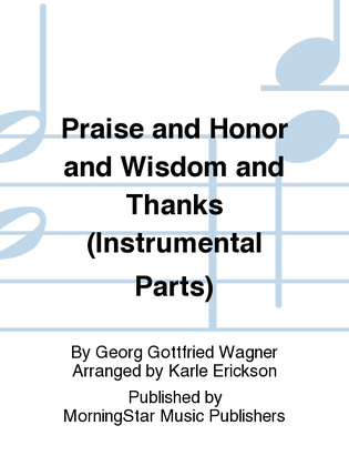 Praise and Honor and Wisdom and Thanks (Brass Parts)