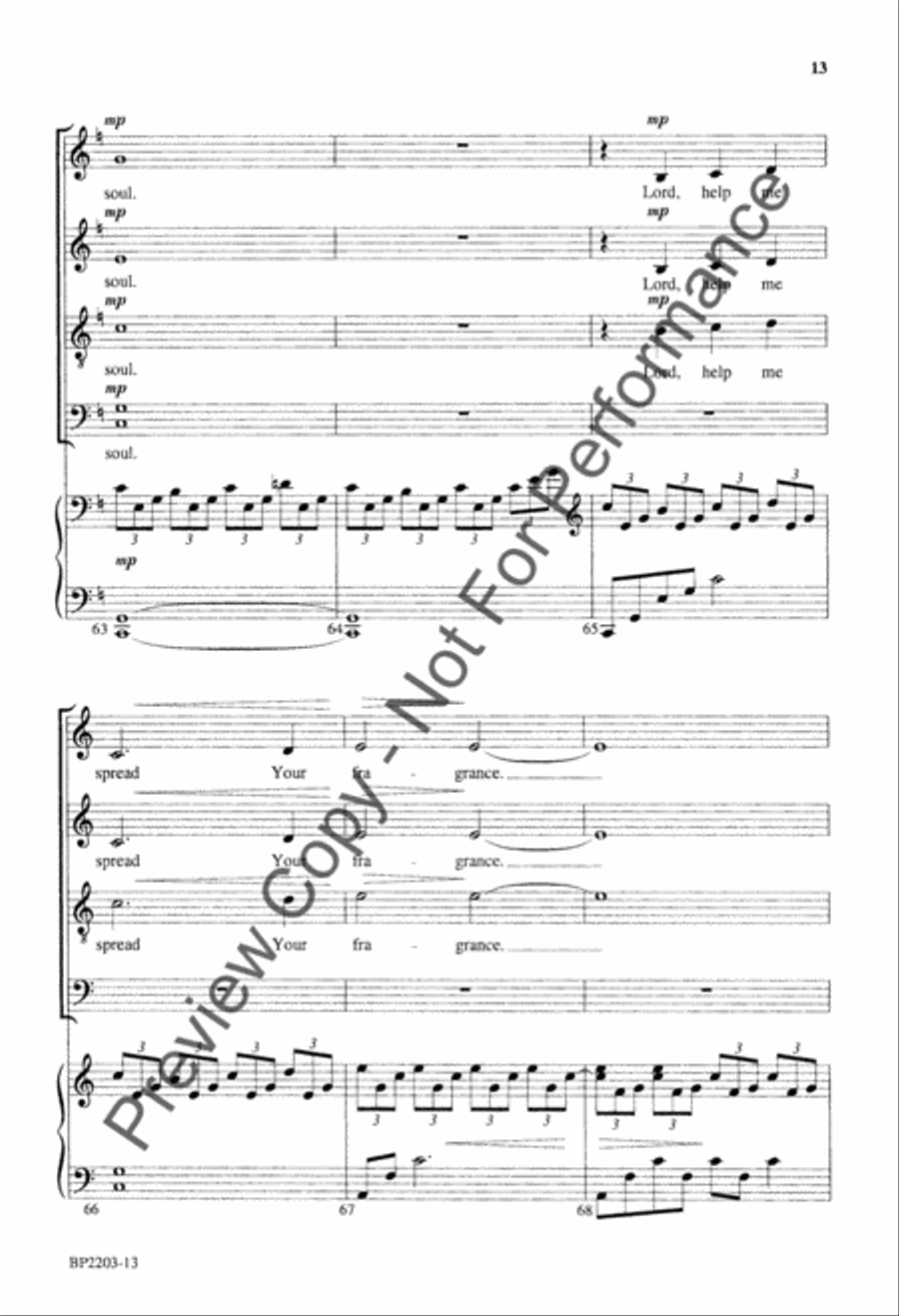 Prayer of Mother Teresa 4-Part scores gallery preview page 14