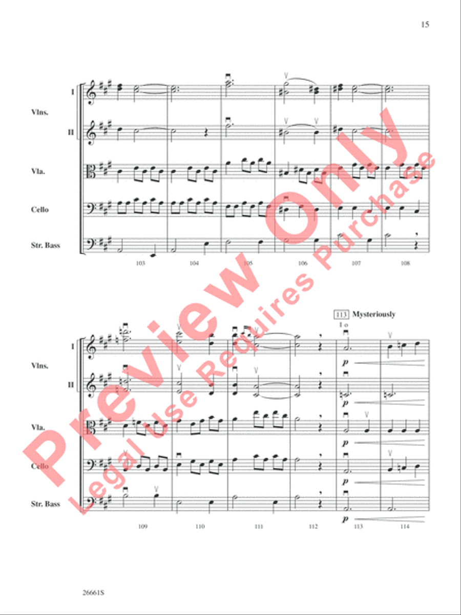 Recuerdos de la Alhambra String Orchestra scores gallery preview page 16