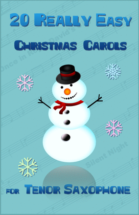 Book cover for 20 Really Easy Christmas Carols for Tenor Saxophone