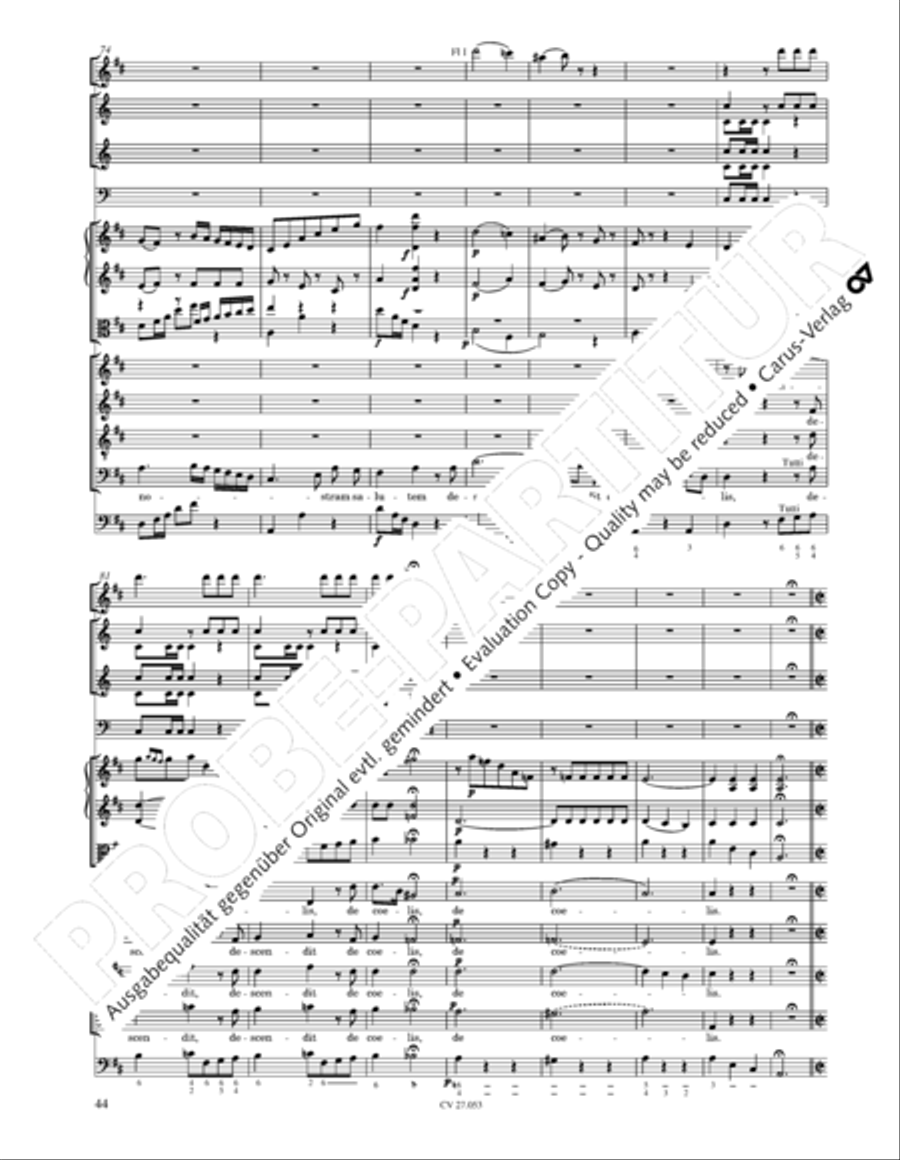 Creation Mass in A-major after Joseph Haydn (Schopfungsmesse in A nach Joseph Haydn) 4-Part scores gallery preview page 45