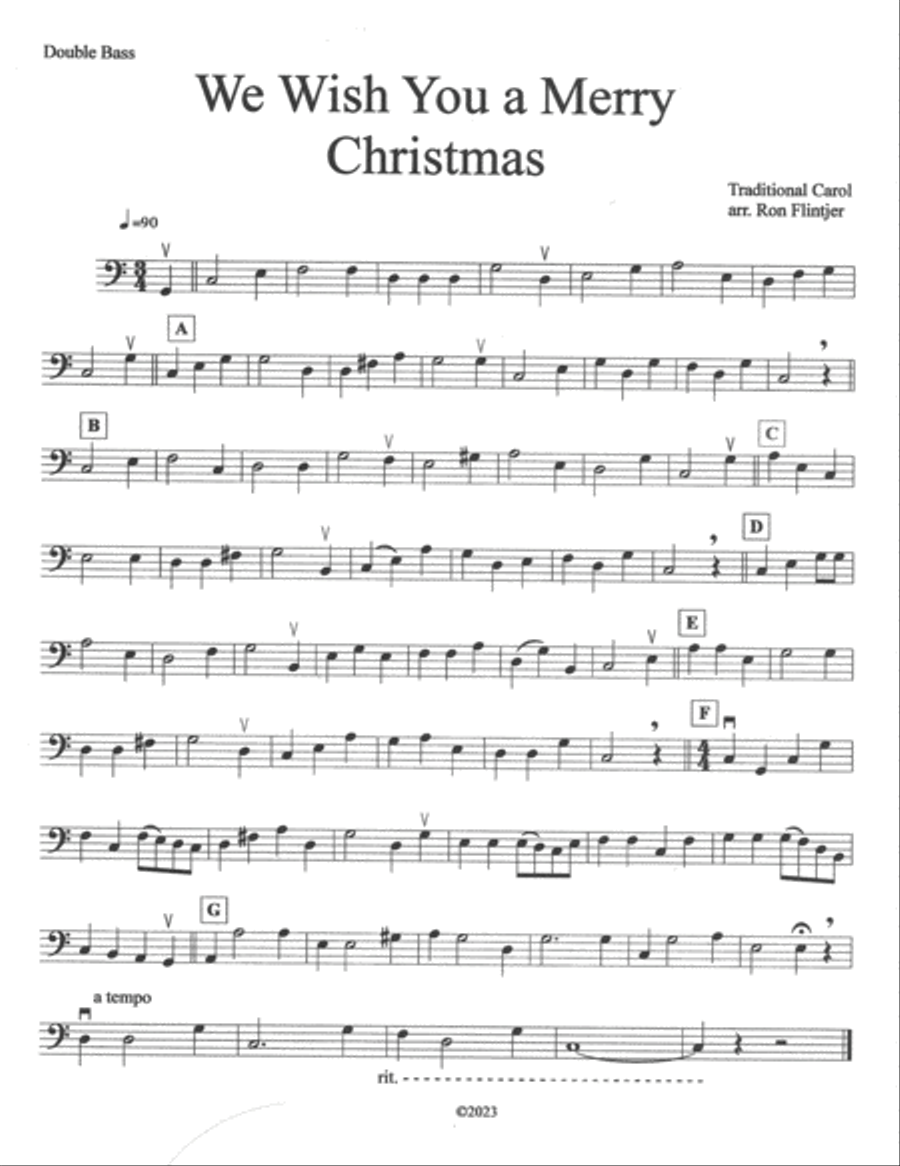 We Wish You a Merry Christmas and a Happy New Year String Orchestra scores gallery preview page 4