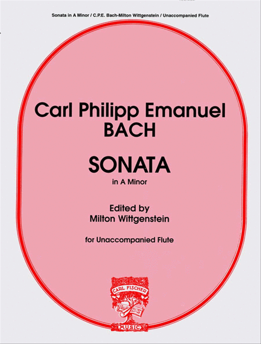 Sonata in A Minor Flute scores gallery preview page 1
