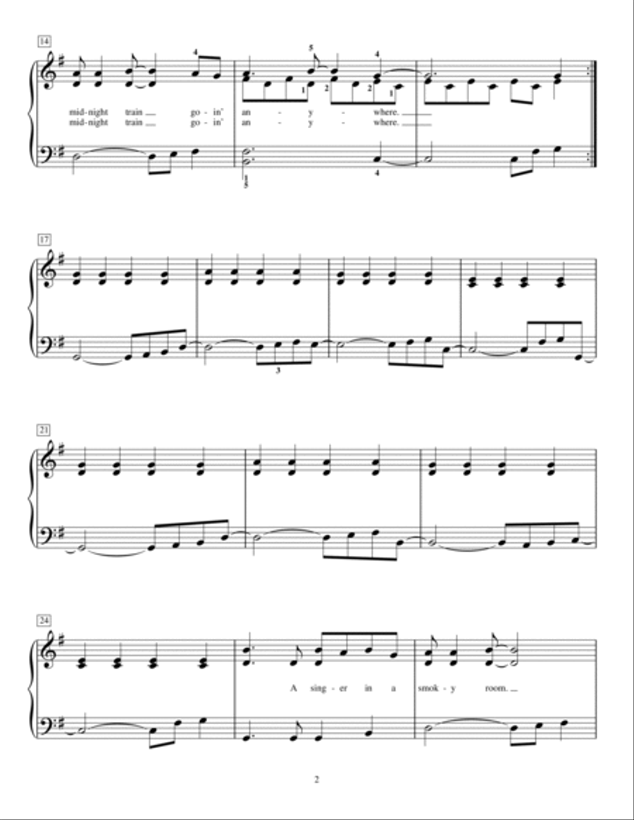 Don't Stop Believin' (arr. Jennifer Linn) Piano Method scores gallery preview page 2