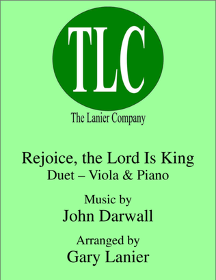 Book cover for REJOICE, THE LORD IS KING (Duet – Viola and Piano/Score and Parts)