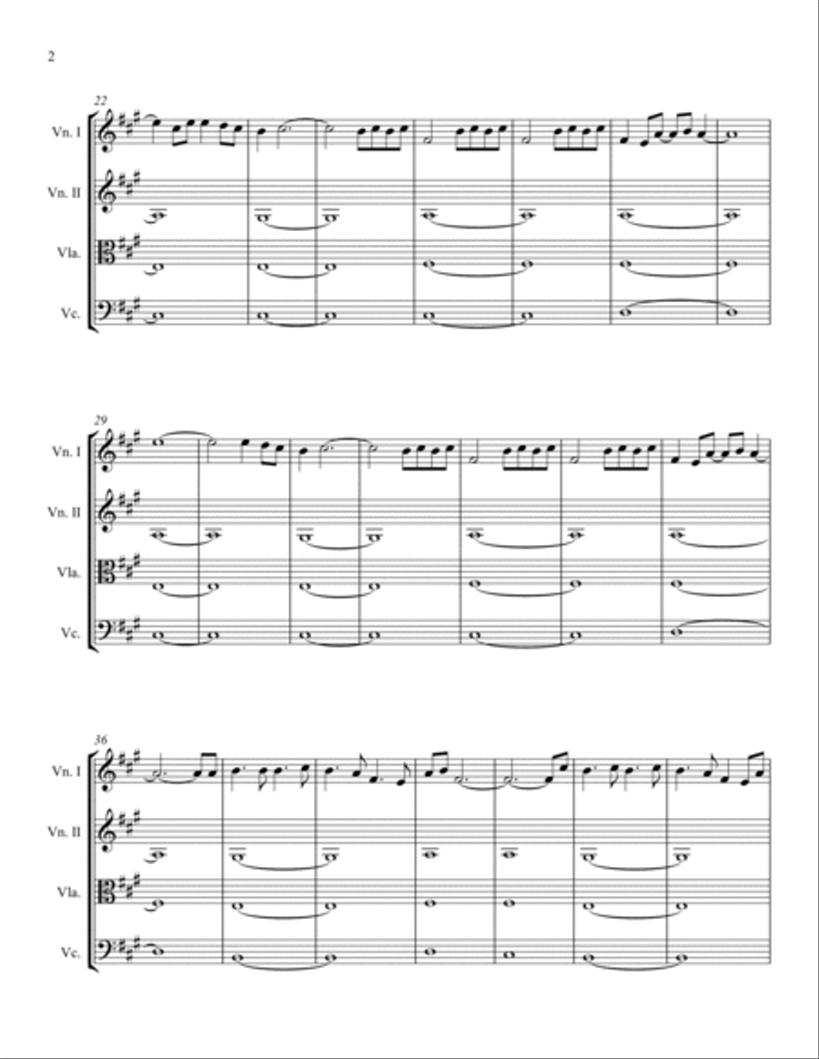 Love Song String Quartet scores gallery preview page 2