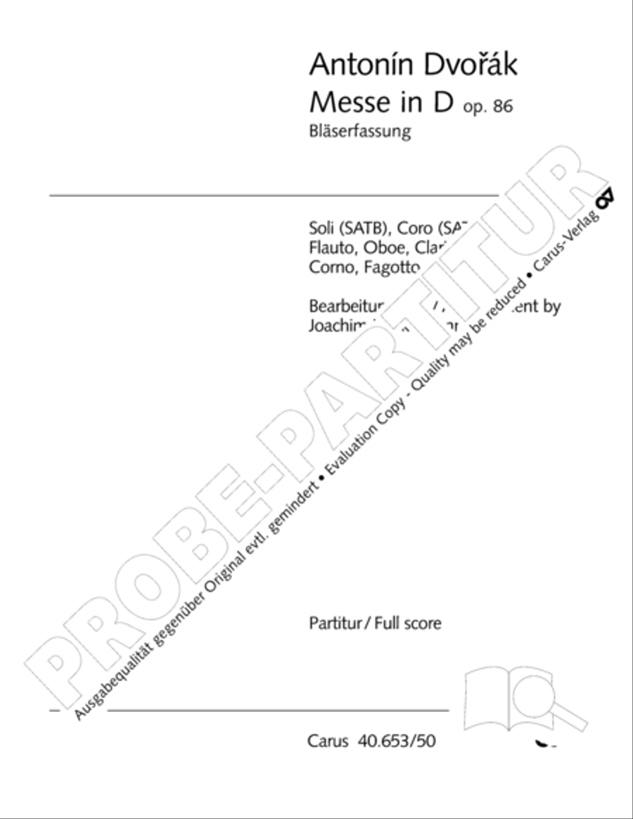 Mass in D Major (Missa in D) image number null