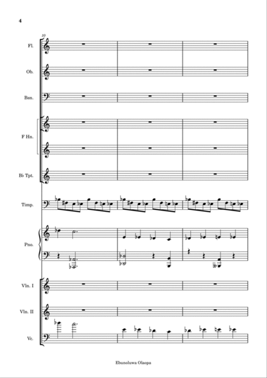 100 Days in Purgatory Chamber Orchestra scores gallery preview page 4