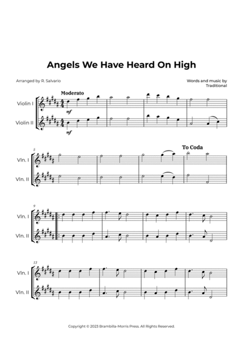 Angels We Have Heard On High (Key of B Major) image number null