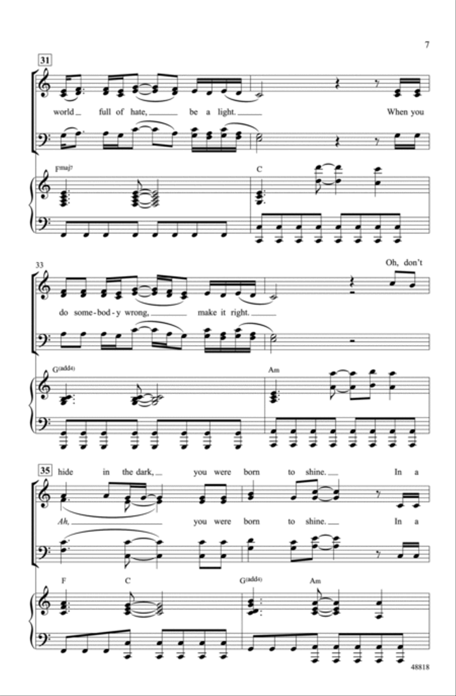 Be a Light Be a Light Choir scores gallery preview page 6