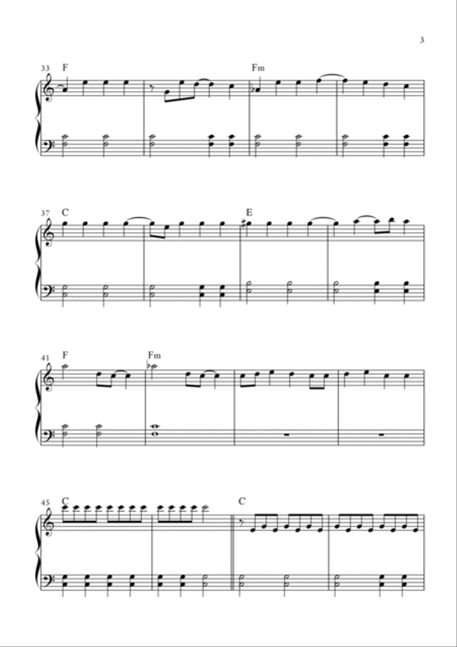 Vampire Easy Piano scores gallery preview page 3