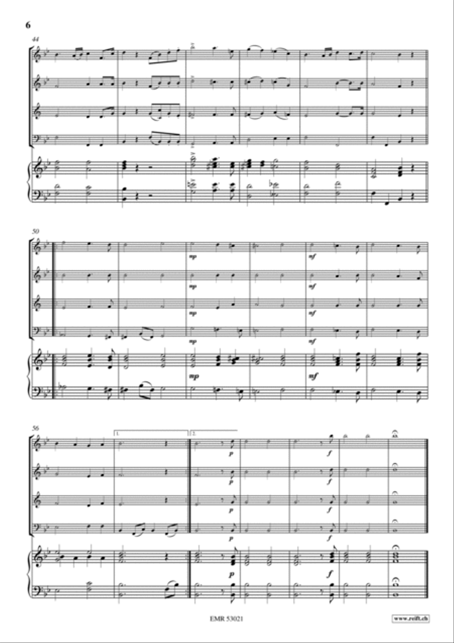 Wedding Music Volume 2 Woodwind Quartet scores gallery preview page 5