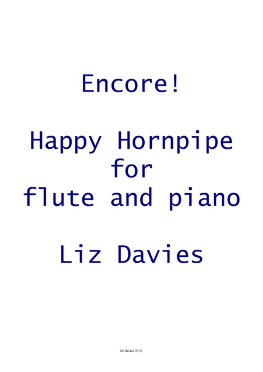 Happy Hornpipe Flute Solo scores gallery preview page 1