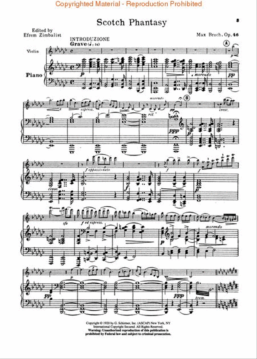 Scotch Phantasy, Op. 46 Violin Solo scores gallery preview page 2