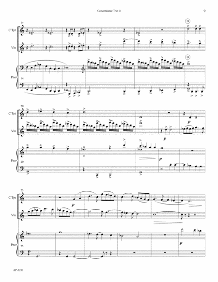 Concordance Trio for C Trumpet, Violin and Piano image number null