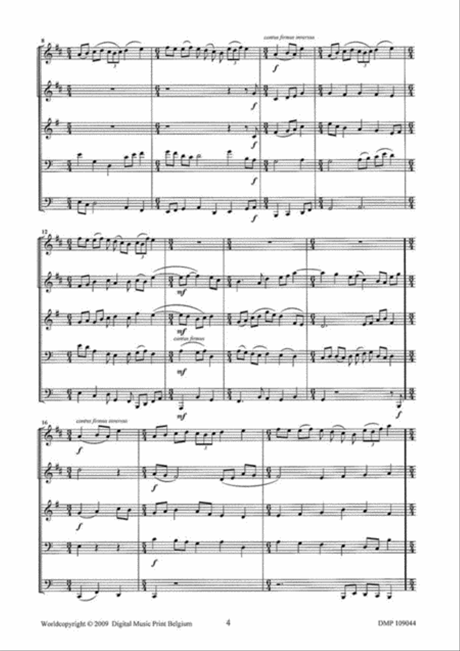 Salve Regina Salve Regina Brass Quintet scores gallery preview page 3