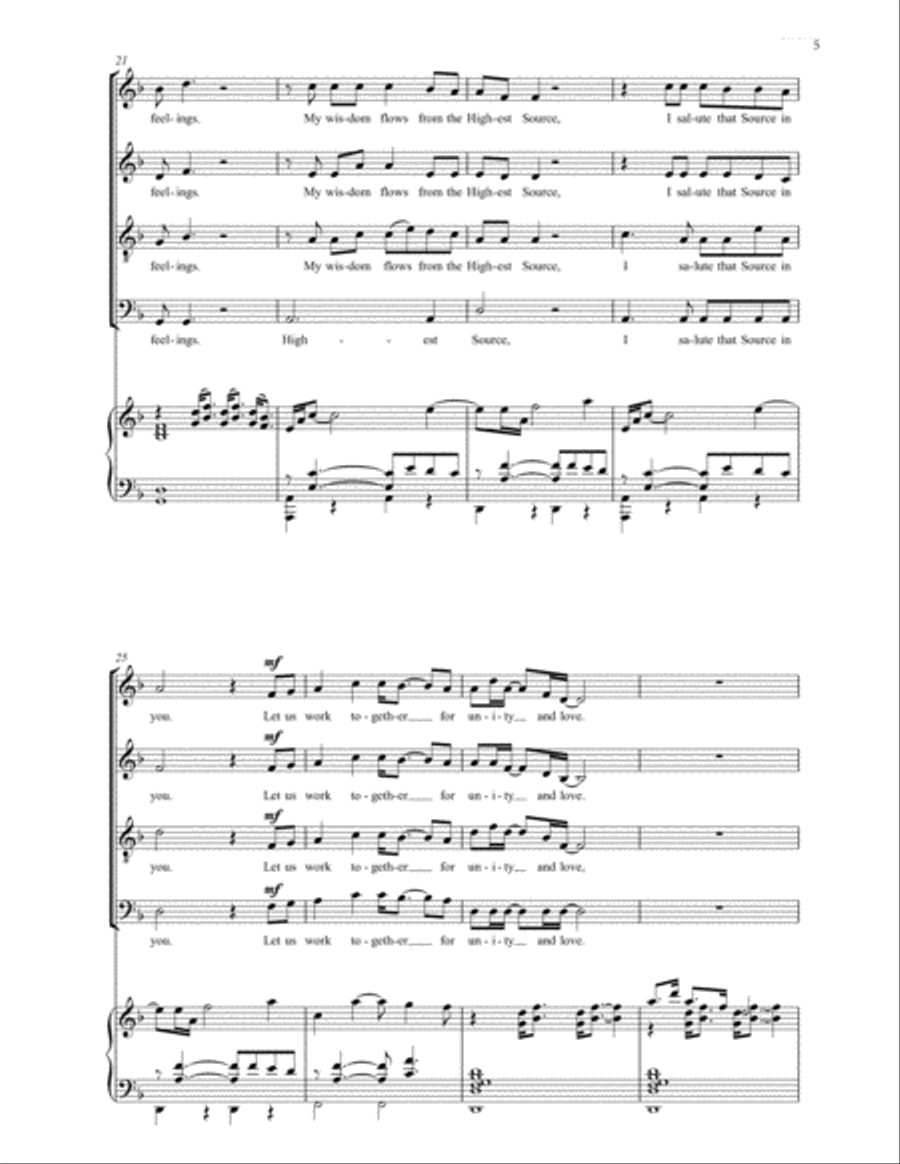 Loving Kindness 4-Part scores gallery preview page 3