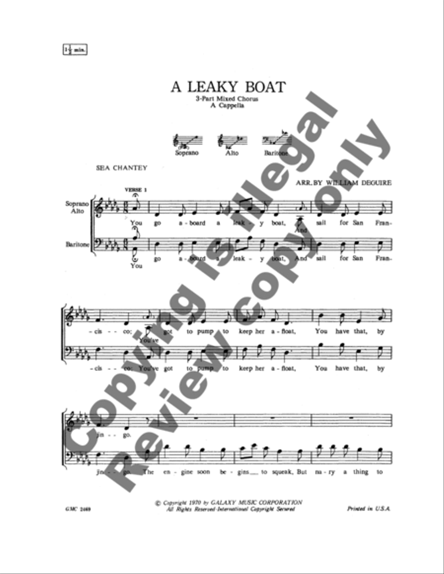 A Leaky Boat 3-Part scores gallery preview page 6