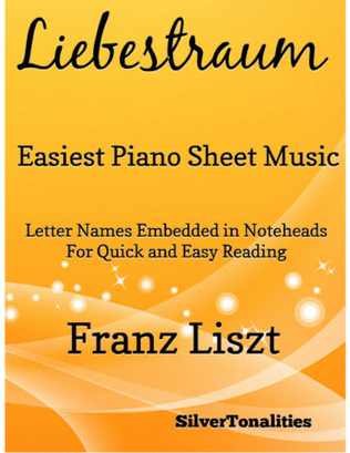 Book cover for Liebestraum Easiest Piano Sheet Music