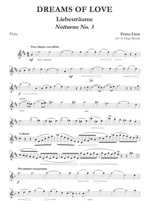 Book cover for Dreams of Love No. 3 for Flute and Piano