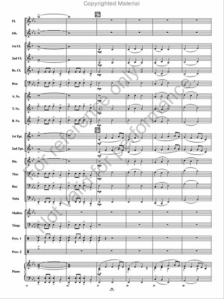 Chanson de Noel Chanson de Noel Concert Band scores gallery preview page 6