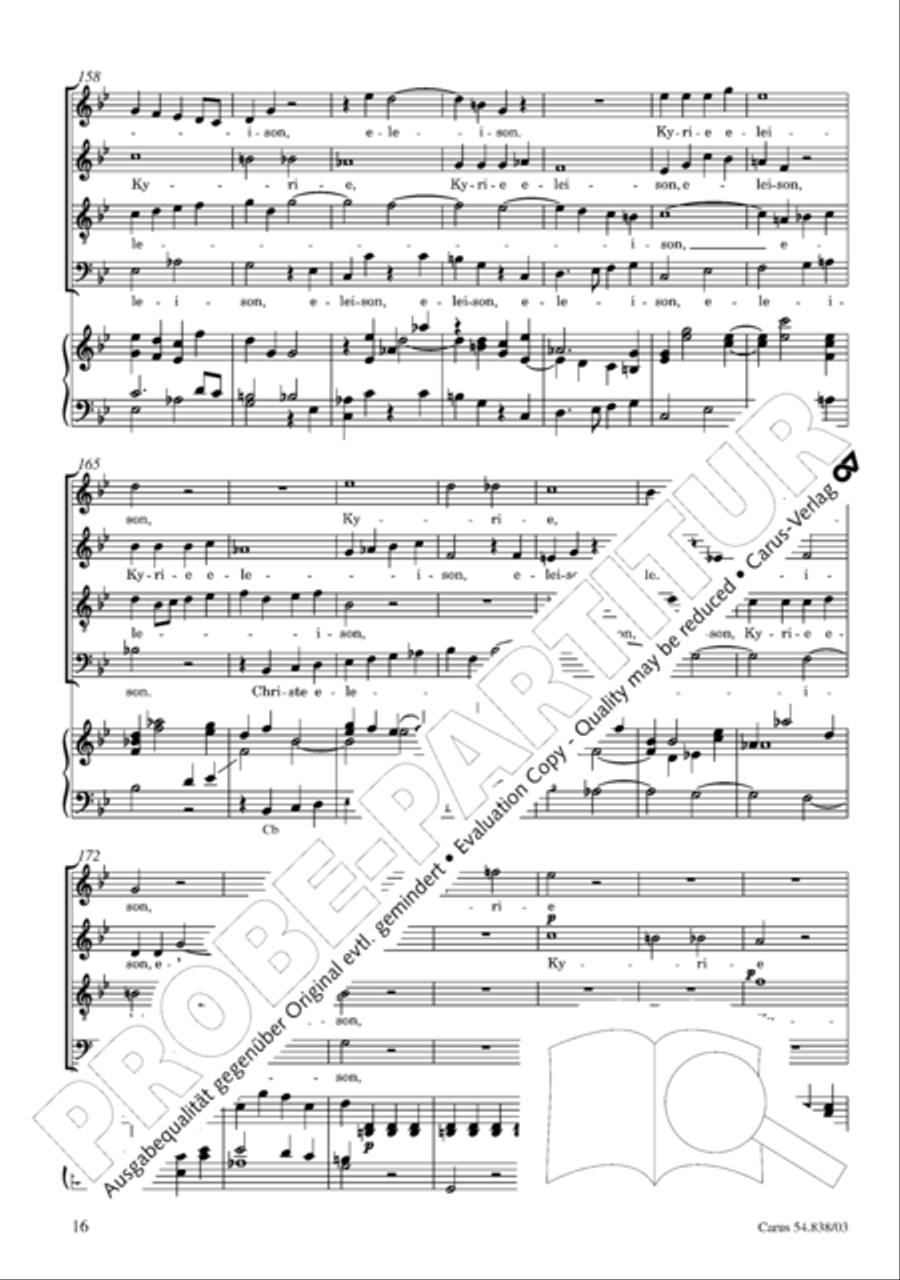 Requiem in B 4-Part scores gallery preview page 21