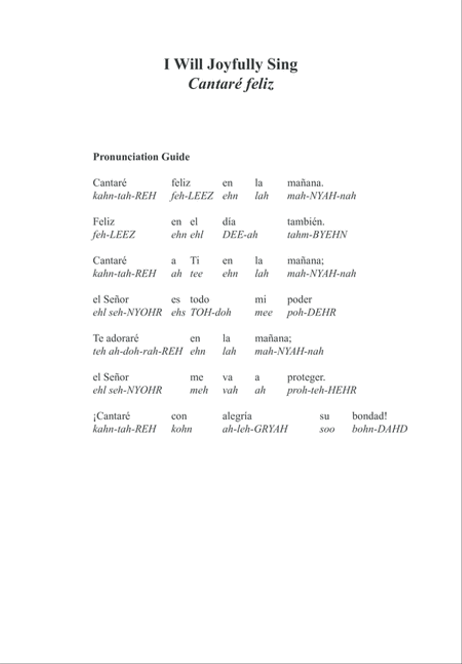 I Will Joyfully Sing 4-Part scores gallery preview page 3