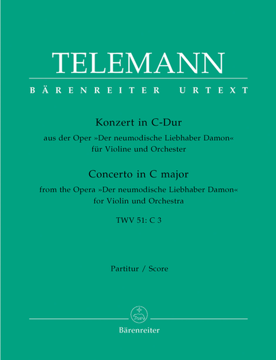 Concerto for Violin and Orchestra C major TWV 51:C 3