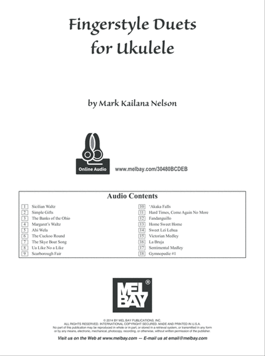 Fingerstyle Duets for Ukulele Ukulele scores gallery preview page 7