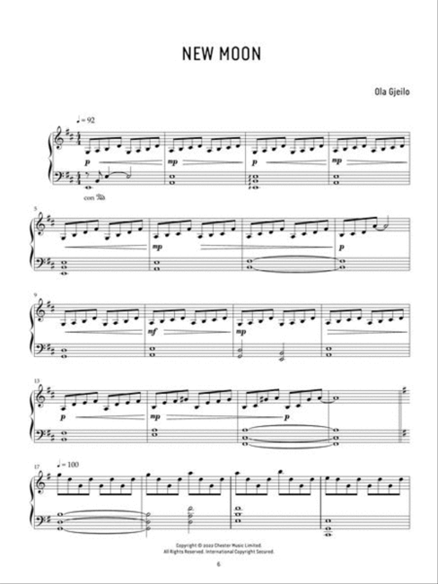 Dawn Piano Solo scores gallery preview page 5