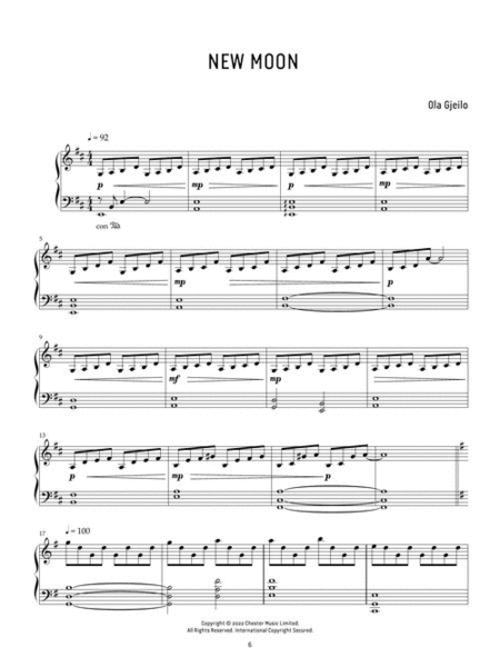 Dawn by Ola Gjeilo Piano Solo - Sheet Music