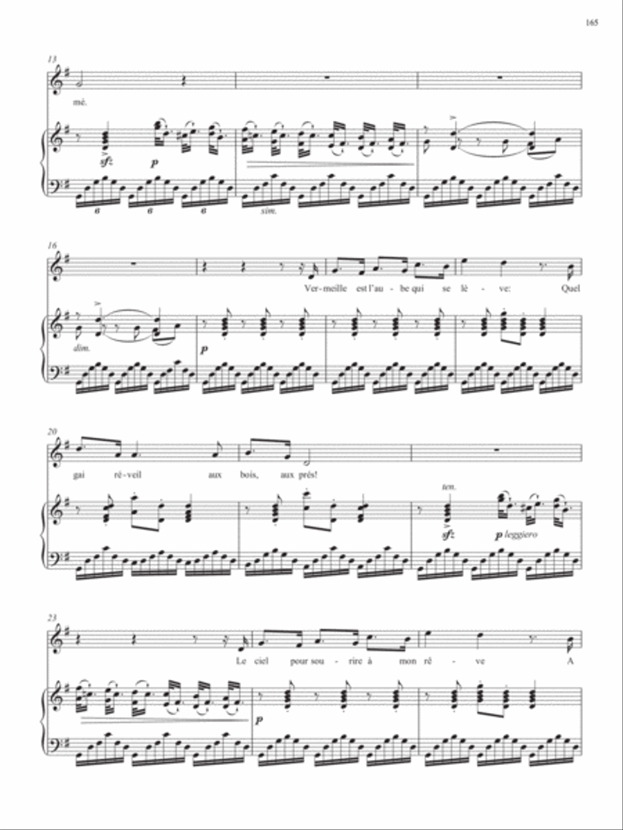 Op. 1, No. 5: La chanson du printemps from Songs of Gouvy, V2 Voice Solo scores gallery preview page 3
