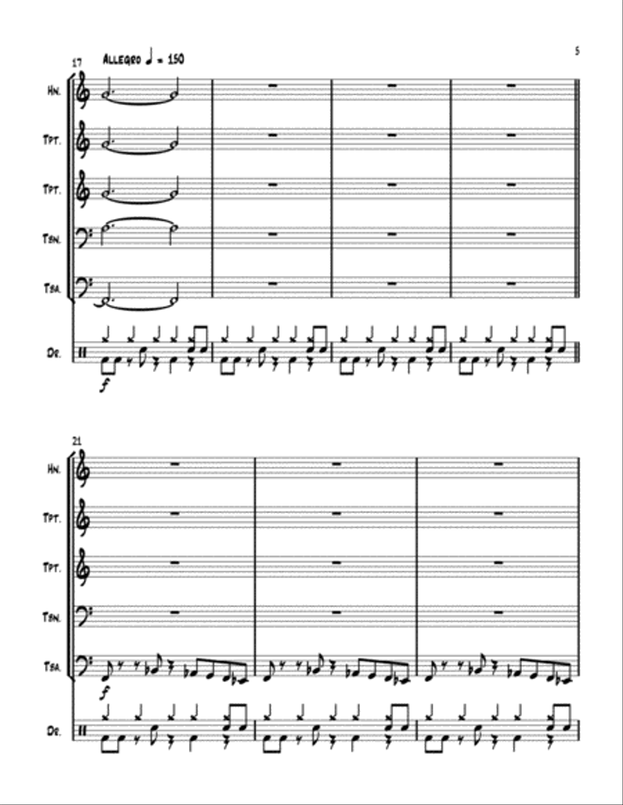 5 star 5 star Brass Ensemble scores gallery preview page 5