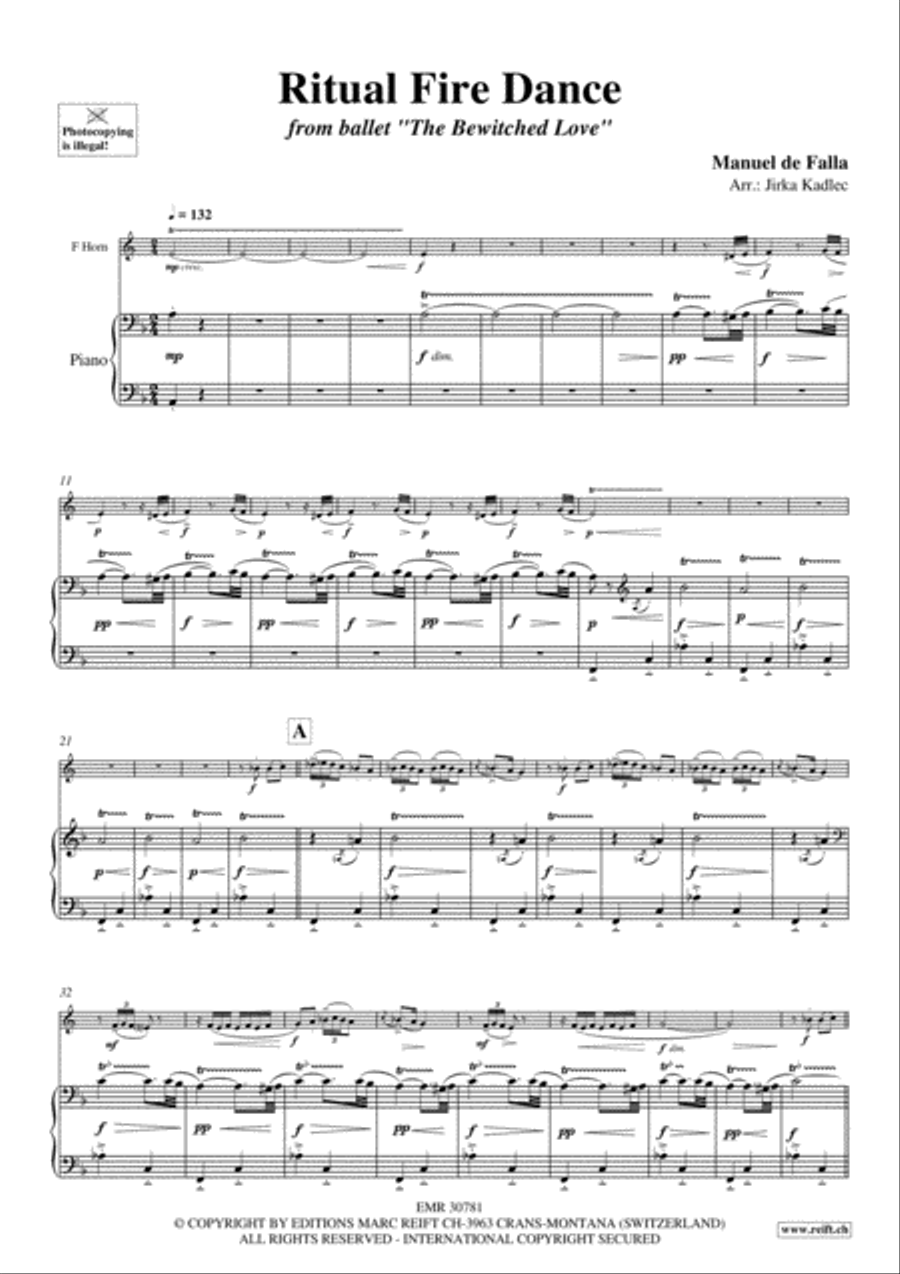 Ritual Fire Dance Horn scores gallery preview page 5