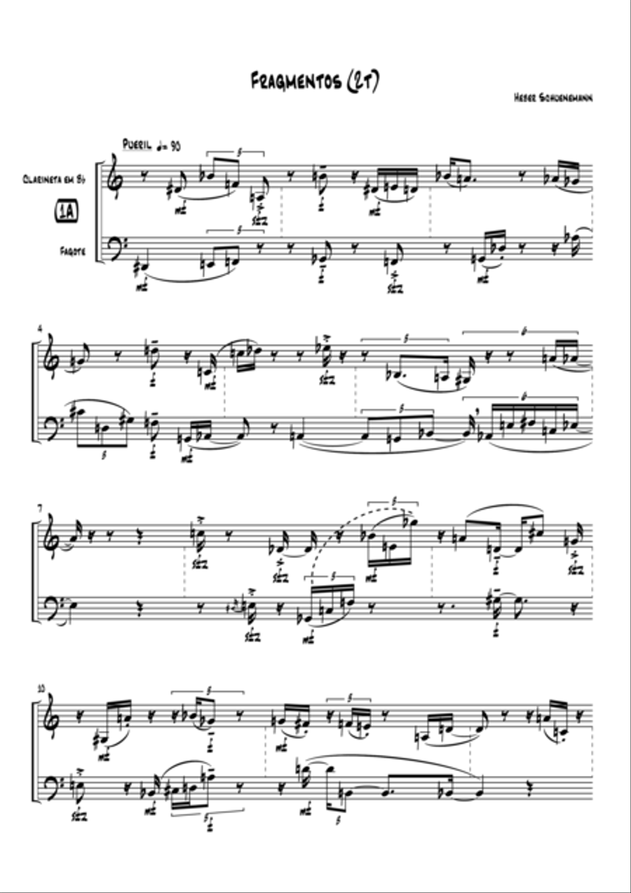 Fragmentos (2t) Woodwind Duet scores gallery preview page 1