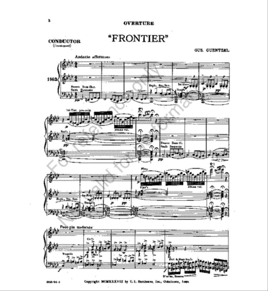 Frontier Concert Band scores gallery preview page 2