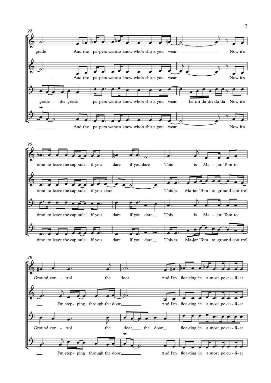 Space Oddity SSAA scores gallery preview page 3