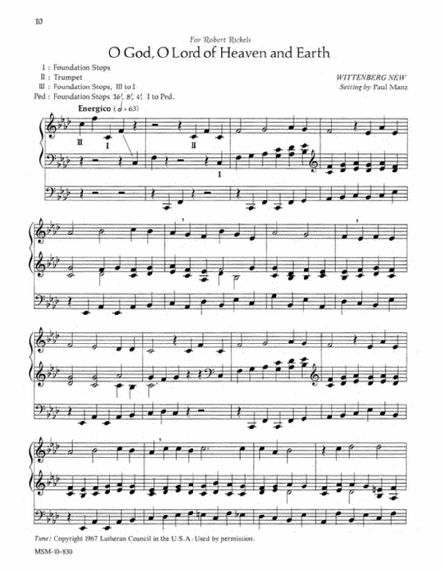 Improvisations on General Hymns