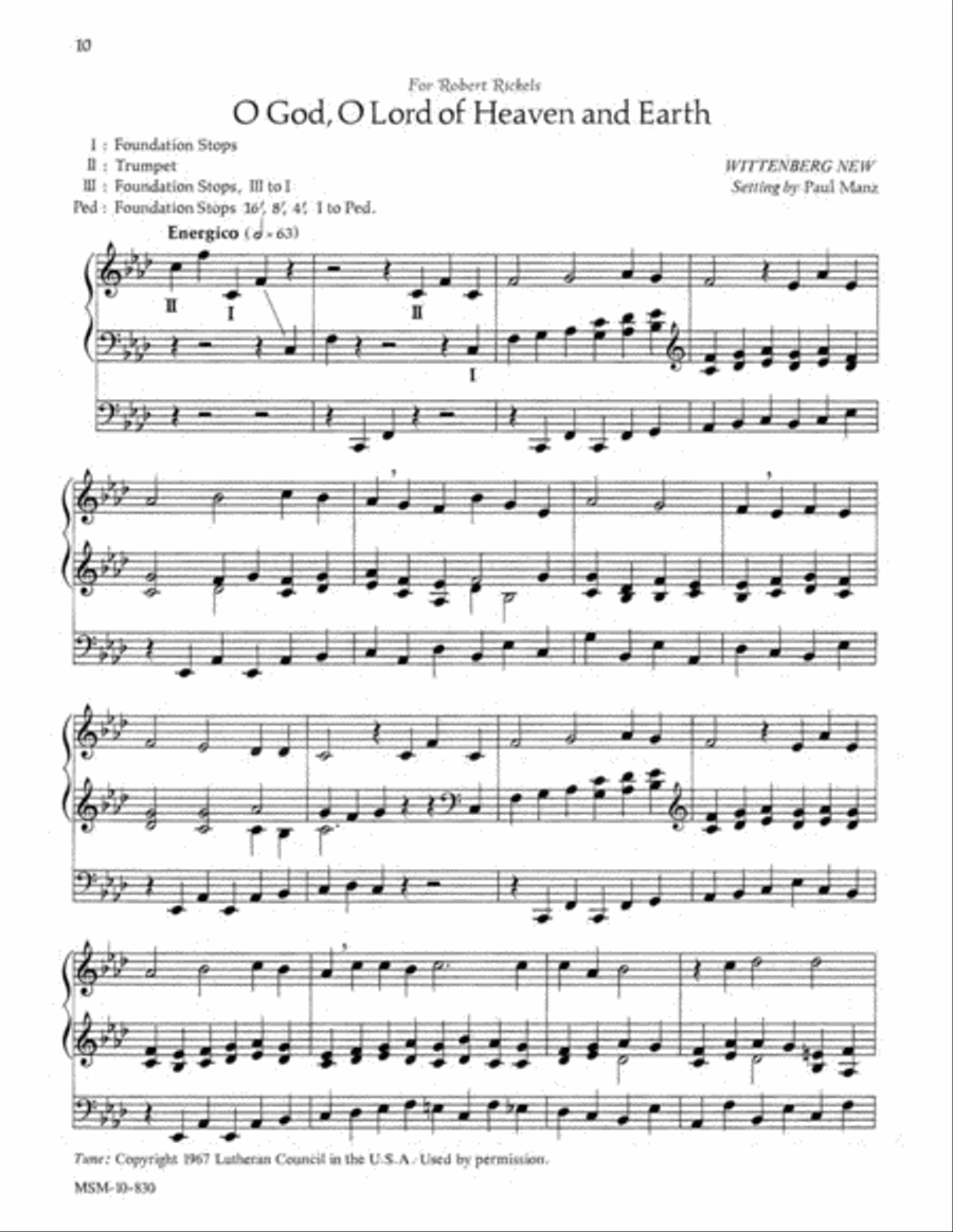 Improvisations on General Hymns Organ scores gallery preview page 6