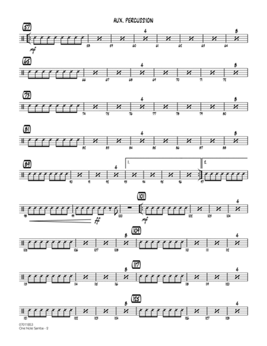 One Note Samba - Aux Percussion