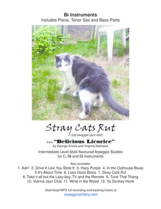 Stray Cats Rut for clarinet and tenor saxophone.