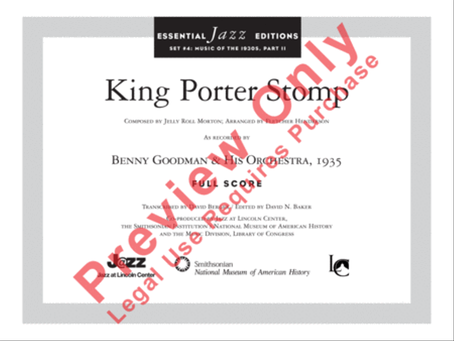 King Porter Stomp King Porter Stomp Jazz Ensemble scores gallery preview page 2